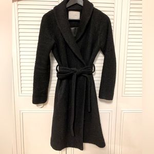 Black Monk & Lou textured wool coal